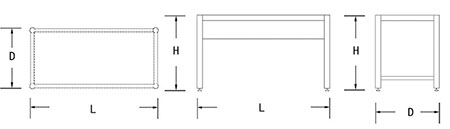 H型框架实验台（圆脚）